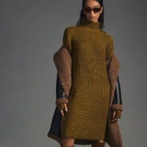 Anthropologie Moon River Sweater Dress in Green